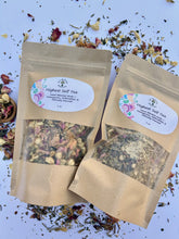 Load image into Gallery viewer, Heart Opening Loose Leaf Tea | Rose, Cardamom, Tulsi & Ashwagandha | Adaptogenic Herbal Tea for Meditation, Relaxation & Love | Caffeine-Free