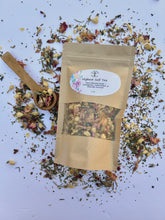 Load image into Gallery viewer, Heart Opening Loose Leaf Tea | Rose, Cardamom, Tulsi & Ashwagandha | Adaptogenic Herbal Tea for Meditation, Relaxation & Love | Caffeine-Free