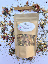 Load image into Gallery viewer, Heart Opening Loose Leaf Tea | Rose, Cardamom, Tulsi & Ashwagandha | Adaptogenic Herbal Tea for Meditation, Relaxation & Love | Caffeine-Free