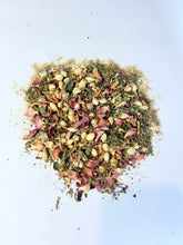 Load image into Gallery viewer, Heart Opening Loose Leaf Tea | Rose, Cardamom, Tulsi & Ashwagandha | Adaptogenic Herbal Tea for Meditation, Relaxation & Love | Caffeine-Free