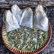 Load image into Gallery viewer, Custom herbal tea blend made with organic and wildcrafted herbs in a personalized loose leaf tea mix.