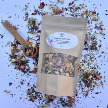 Load image into Gallery viewer, Heart Opening Loose Leaf Tea | Rose, Cardamom, Tulsi & Ashwagandha | Adaptogenic Herbal Tea for Meditation, Relaxation & Love | Caffeine-Free