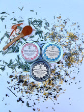 Load image into Gallery viewer, Herbal Salve Set | All-Purpose, Muscle Rub & Black Drawing Salve | Natural First Aid Kit for Cuts, Burns, Sore Muscles, Stings & Splinters