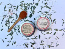 Load image into Gallery viewer, Herbal muscle rub with Appalachian beeswax for smooth, non-greasy texture and easy application.