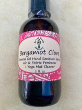 Load image into Gallery viewer, Bergamot Clove Essential Oil Spray – Eco-Friendly, Multi-Purpose Spray for a Fresh, Soothing Aroma on Your Yoga Mat, Body, and More.