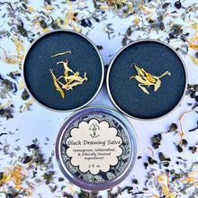 Load image into Gallery viewer, All Natural Black Drawing Salve featuring activated charcoal and bentonite clay for cleansing and nourishing the skin.