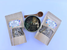 Load image into Gallery viewer, Herbal tea packaging | All-natural calming tea for kids made with chamomile, linden, and catnip