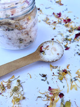 Load image into Gallery viewer, Cedarwood and lavender infused bath salts for a relaxing soak