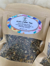 Load image into Gallery viewer, Children’s herbal tea in labeled kraft bag | Gentle loose leaf blend for relaxation and focus
