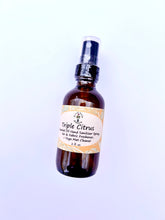 Load image into Gallery viewer, Close-up of Citrus Essential Oil Spray label showing natural ingredients