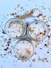 Load image into Gallery viewer, Organic floral herbal bath soak with calendula, rose petals, and chamomile