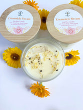 Load image into Gallery viewer, Creamsicle Dream Soy Candle | Sweet Orange, Ylang Ylang & Patchouli | Clear Quartz Crystal