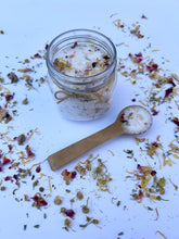 Load image into Gallery viewer, Herbal bath soak gift for bath lovers, packaged in a glass jar