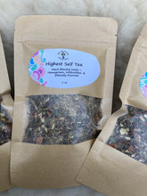 Load image into Gallery viewer, Heart Opening Loose Leaf Tea – Caffeine-Free Herbal Tea with Rose, Cardamom, Tulsi, and Ashwagandha for a Relaxing Tea Ritual.
