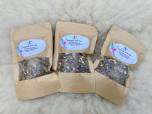 Load image into Gallery viewer, Heart Opening Loose Leaf Tea – Organic Rose, Cardamom, Tulsi, and Ashwagandha Blend for a Calming, Uplifting Tea Experience.