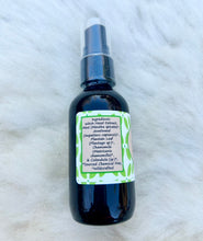 Load image into Gallery viewer, Herbal spray with Lavender, Chamomile, and Plantain, designed to refresh and soothe skin with natural, calming botanicals.