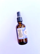 Load image into Gallery viewer, Lavender Patchouli Essential Oil Spray – Multi-Purpose Spray for Yoga Mats, Body, and Room Freshening, Featuring Natural Lavender and Patchouli Essential Oils.