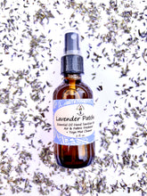 Load image into Gallery viewer, All-natural Lavender Patchouli room spray and body mist with calming, earthy essential oils