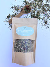 Load image into Gallery viewer, Artisan loose leaf herbal tea from an Appalachian apothecary, featuring nettle, alfalfa, red clover, oatstraw, dandelion leaf, and spearmint.