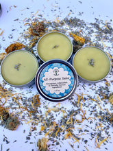 Load image into Gallery viewer, Natural herbal skin salve with lavender to calm and nourish sensitive skin.