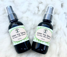Load image into Gallery viewer, Plantain and Jewelweed herbal spray formulated to refresh and soothe irritated skin, made with wildcrafted and homegrown ingredients.