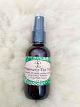 Load image into Gallery viewer, Natural Rosemary & Tea Tree Essential Oil Spray – Multi-Purpose Hand, Body, and Yoga Mat Cleaner with Cleansing Fragrance.