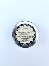Load image into Gallery viewer, Soothing Black Drawing Salve made with activated charcoal, bentonite clay, and calming essential oils including tea tree and lavender