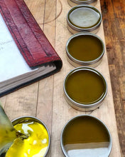 Load image into Gallery viewer, Calendula Lavender Salve – Hydrating Balm for Dry Skin, Lips, and Cuticles with Organic and Wildcrafted Ingredients.