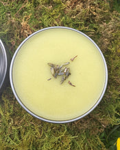 Load image into Gallery viewer, Calendula Lavender Skin Balm – Perfect for Dry Skin and Lips, Made with Organic Oils and Wildcrafted Herbs.