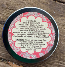 Load image into Gallery viewer, Cayenne Lemongrass Muscle Rub – Relaxing Balm with Ginger, Eucalyptus, and Peppermint for a Refreshing Experience.