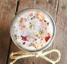 Load image into Gallery viewer, Herbal bath soak infused with Sage, Cedarwood, and Lavender essential oils for a calming fragrance and a tranquil, spa-like atmosphere.