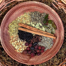 Load image into Gallery viewer, Elderberry Elixir Syrup w/ Raw Honey | Echinacea, Rose Hips, Mullein, Elderflower and Cinnamon