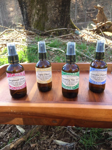 Essential Oil Hand Spray, Yoga Mat Cleaner + Body Spray Kit Assortment of Four for Teachers, Nurses, Yogis & Aromatherapy Lovers