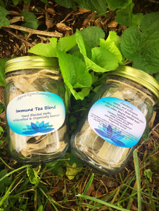 Herbal Tea Assortment Set with FIVE FLAVORS Immune Tea, Tulsi Lemongrass, Singers Zinger, Rest Easy + Eclipse Blend Gift for Tea Lover