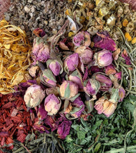 Load image into Gallery viewer, Loose Herbal Blend – Organic Herbs Including Calendula, Mullein, and Chamomile, Prepared for Infusion in Skincare Oil.