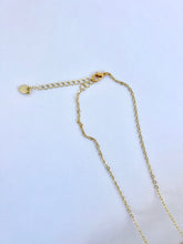Load image into Gallery viewer, Labradorite Moon Phase Necklace — Celestial Brass Gemstone Jewelry
