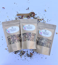 Load image into Gallery viewer, Heart Opening Loose Leaf Tea | Rose, Cardamom, Tulsi &amp; Ashwagandha | Adaptogenic Herbal Tea for Meditation, Relaxation &amp; Love | Caffeine-Free
