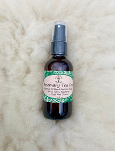 Rosemary Tea Tree Hand & Yoga Mat Spray + Body Spray for Yoga Teachers with Essential Oils, Cleansing & Refreshing