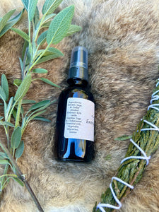 Smokeless Smudge Essential Oil Spray | Cedar & Sage Energy Cleansing Spray for Sacred Spaces, Meditation & Rituals | Witchy Gift