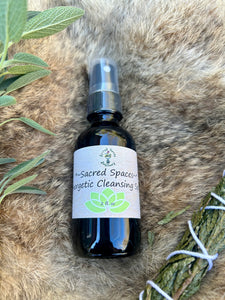 Smokeless Smudge Essential Oil Spray | Cedar & Sage Energy Cleansing Spray for Sacred Spaces, Meditation & Rituals | Witchy Gift