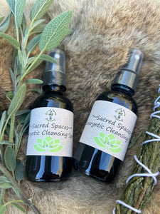 Smokeless Smudge Essential Oil Spray | Cedar & Sage Energy Cleansing Spray for Sacred Spaces, Meditation & Rituals | Witchy Gift