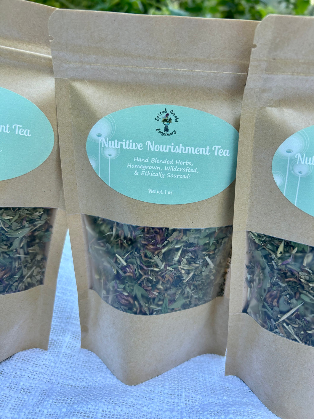 Nutritive Nourishment Loose Leaf Herbal Tea | All-Natural Homegrown Blend with Nettle, Oat Straw, Alfalfa, Spearmint, Dandelion Leaf, & Red Clover