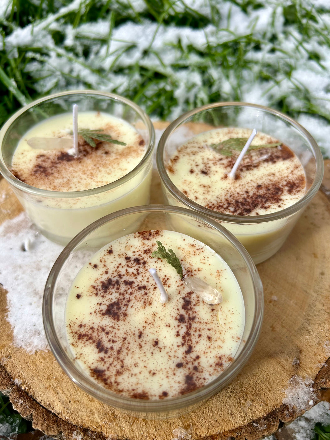 All-Natural Soy Wax Candle with Cinnamon, Orange & Balsam Fir Essential Oils – Holiday Christmas Scent in 4 oz Jar | Eco-Friendly & Aromatic