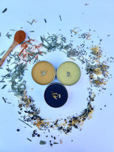 Load image into Gallery viewer, Herbal Salve Set | All-Purpose, Muscle Rub &amp; Black Drawing Salve | Natural First Aid Kit for Cuts, Burns, Sore Muscles, Stings &amp; Splinters
