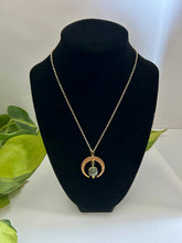 Load image into Gallery viewer, Gold Half Moon Labradorite Necklace – Celestial Crystal Jewelry, Boho Talisman, Spiritual Pendant
