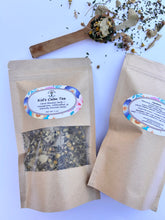 Load image into Gallery viewer, Chemical-free children’s loose leaf tea made with soothing chamomile and aromatic lemon balm, crafted for relaxation and cozy daily routines.
