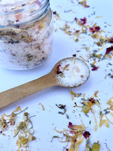 Load image into Gallery viewer, Cedarwood and lavender infused bath salts for a relaxing soak
