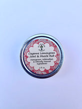 Load image into Gallery viewer, All-natural, chemical-free muscle and joint rub with organic coconut and olive oils for smooth application.
