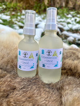 Load image into Gallery viewer, Non-toxic room spray with cedarwood and sage essential oils, crafted for natural, aromatic home freshness.
