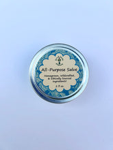Load image into Gallery viewer, Herbal skin balm providing deep moisture with olive oil, coconut oil, and beeswax.
